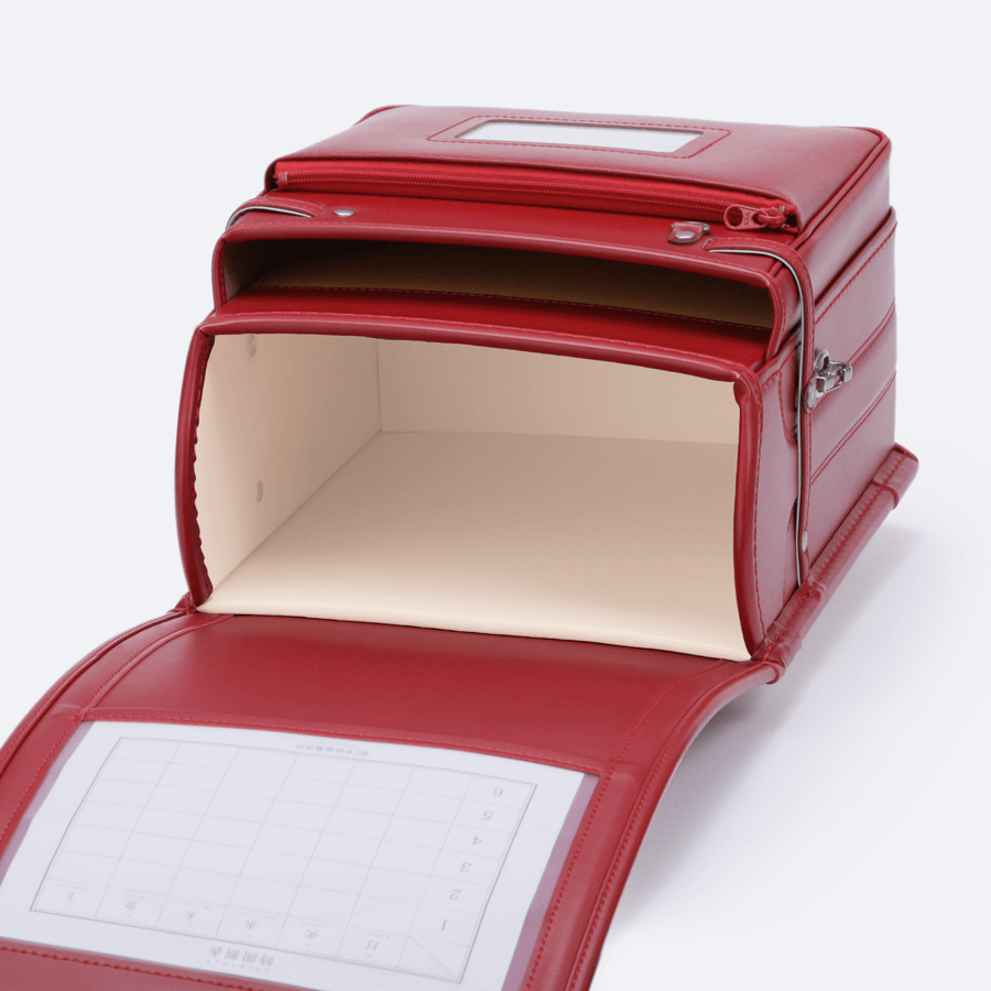 No.6 牛革ボルサ ランドセル(赤)(2023 新品旧モデル) 内張り