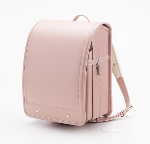 No.1 ベルエース ハイブリッド ランドセル(ピンクベージュ) 正面