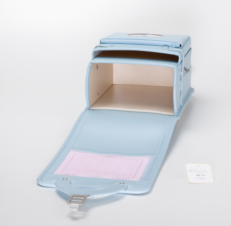 No.5 ベルエース ハイブリッド ハート ランドセル(アイスブルー) 内張り