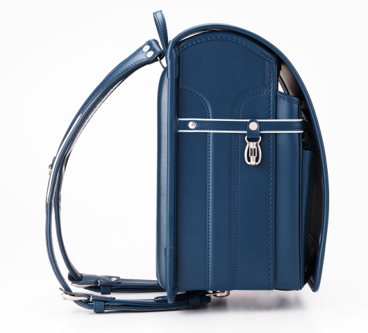 No.6 牛革ボルサ ランドセル(インディゴブルー/ネイビー) 横