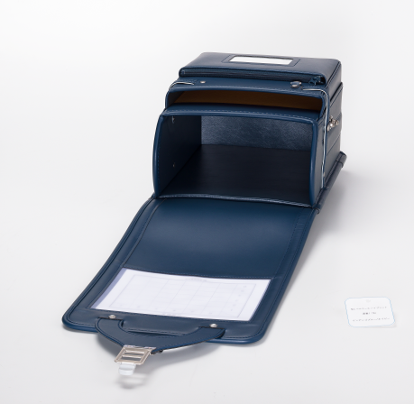 No.6 牛革ボルサ ランドセル(インディゴブルー/ネイビー) 内張り