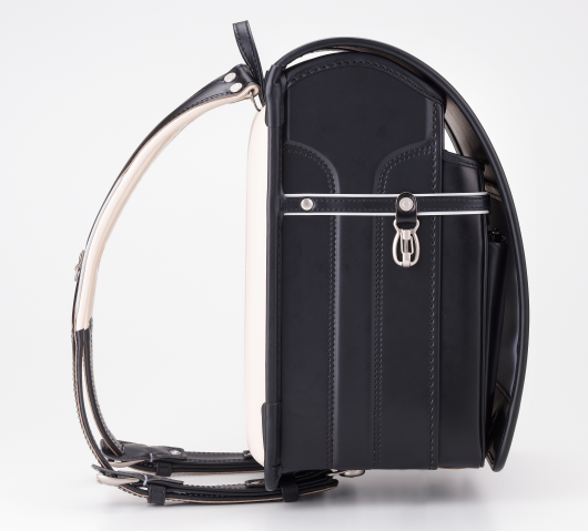 No.8 馬革コードバン ランドセル(黒) 横